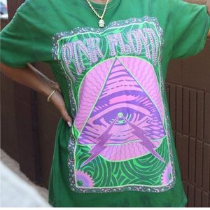 Pink & Green Floyd Oversized Tee - Size S/M
